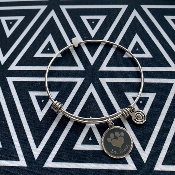 Love This Life Bangle Charm Bracelet Love My Dog - Picture 3 of 5